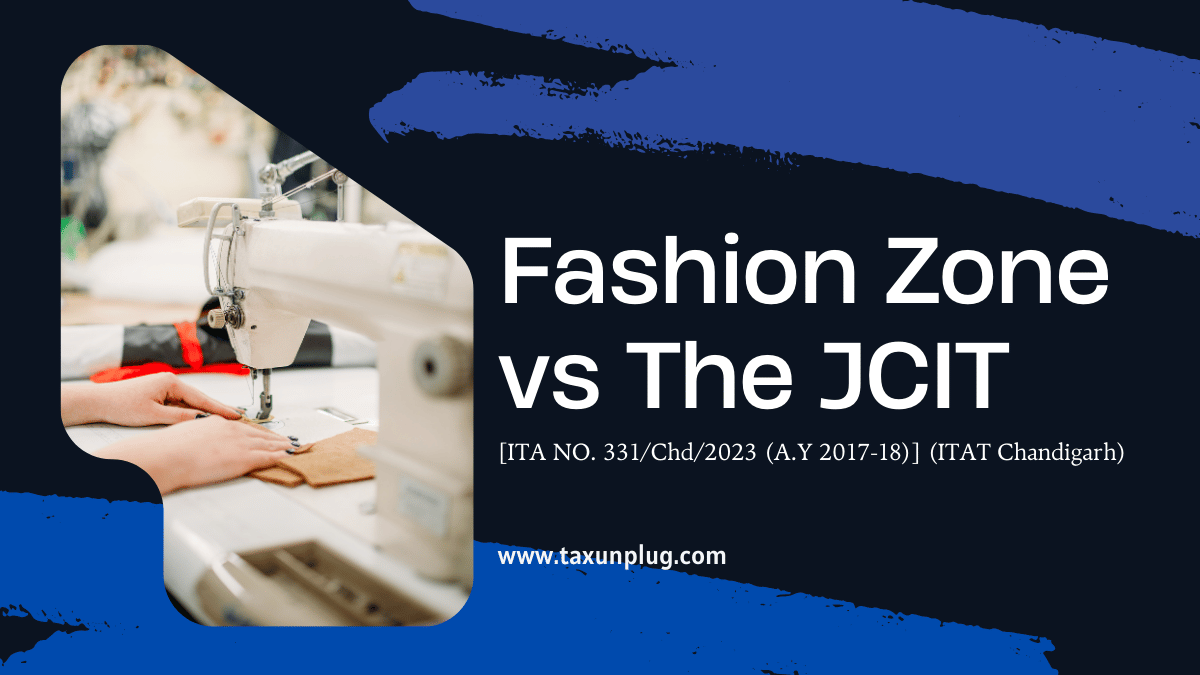 Fashion Zone vs The JCIT