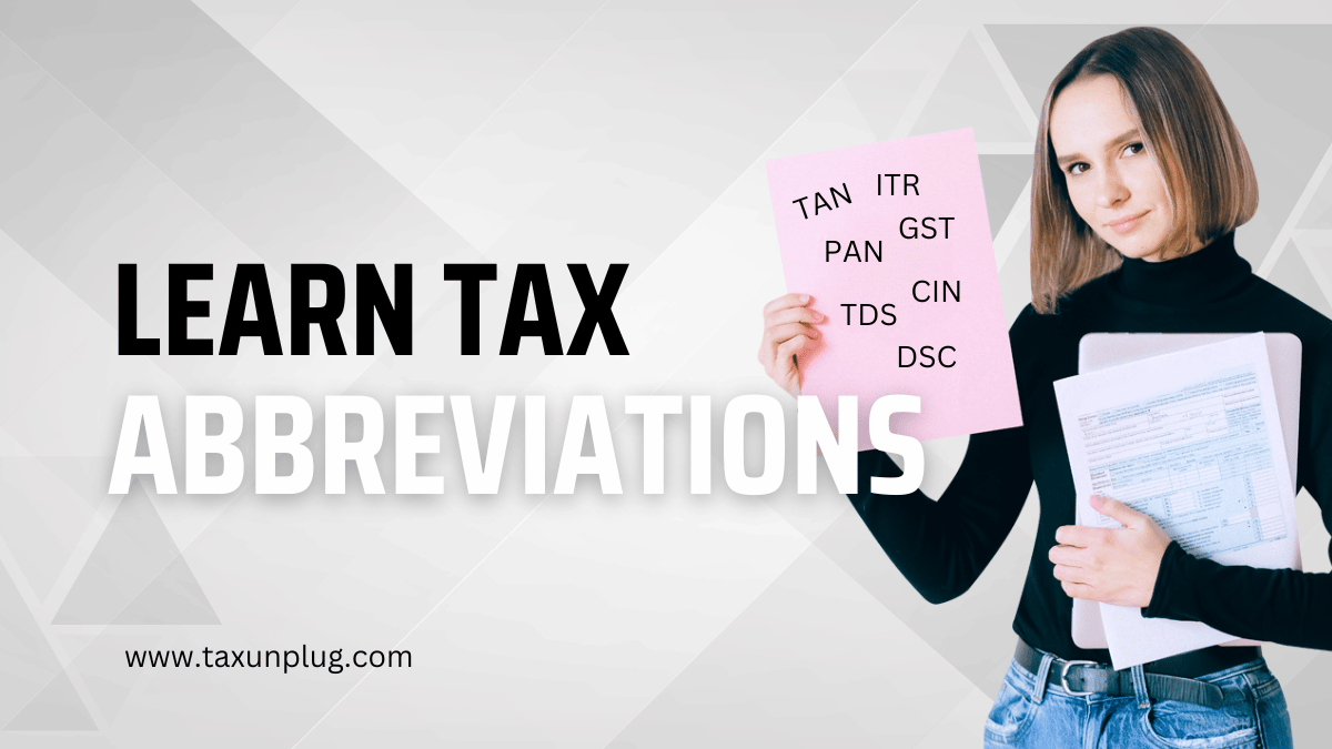 Learn Tax Abbreviations